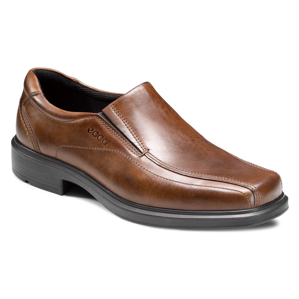 Slip On Hombre - ECCO Helsinki Bike Toe - Marrom - BXU258179